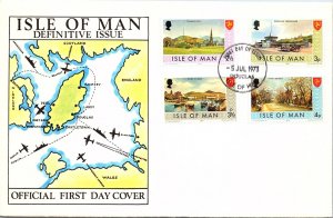 Isle of Man, Worldwide First Day Cover, Art, Aviation
