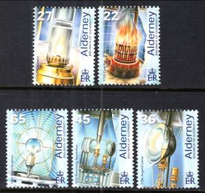 Alderney 191-195 MNH 