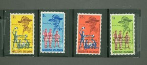 Maldive Islands #243-246 Unused Single (Complete Set) (Scouts)