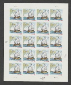 U.S. Scott #4073 Samuel de Champlain Stamps - Mint NH Sheet - UR Plate