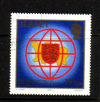 Jersey Sc 315 1983 Parliamentarians stamp used