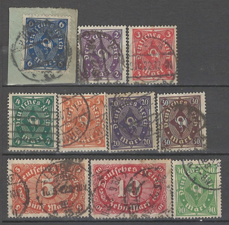 COLLECTION LOT # 4300 GERMANY 10 STAMPS 1922+ CV+$23