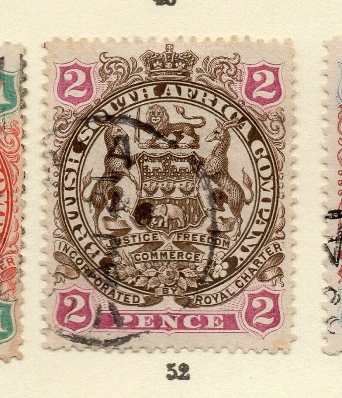 Rhodesia 1898 Early Issue Fine Used 2d. NW-170429 