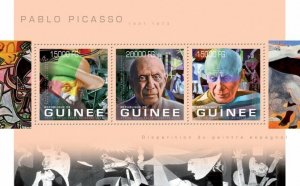 Guinea 2013 MNH - PABLO PICASSO. Y&T Code: 6823-6825  |  Michel Code: 9914-9916