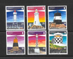 LERSEY #923-8 LIGHTHOUSES MNH