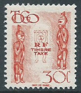 Togo, Sc #J33, 30c MH