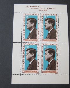 Mauritania 1964 C40a John F Kennedy set MNH