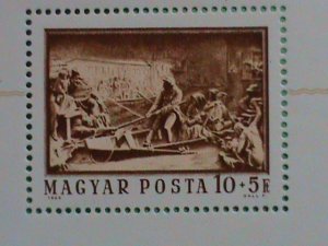 HUNGARY STAMP:1965 HUNGARIAN FAMOUS PAINTING .MINT STAMP S/S VERY RARE