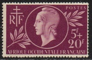 French West Africa Sc #B1 Mint Hinged; Mi #1