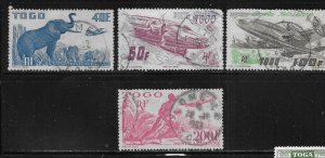 Togo C14-C17 1947 Airmails set Used
