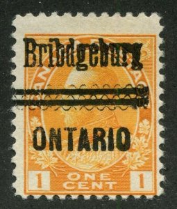 Canada Precancel BRIDGEBURG 1-105-E