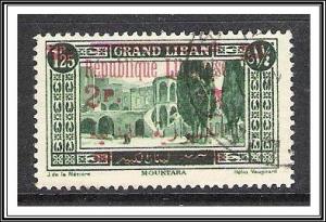 Lebanon #103 Palace Surcharged Used