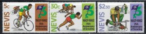 Nevis 156-58 MNH 1982 Scouting (an4729)