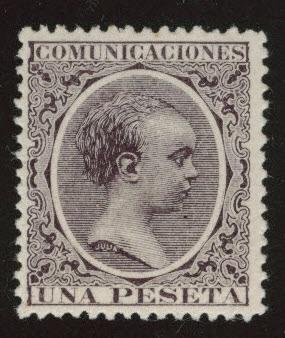 SPAIN Scott 268 MH* King Alfonso XIII 1889-1899  Regummed