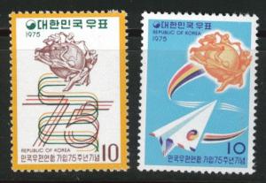 Korea Scott 926-927 MNH** 1975 UPU set