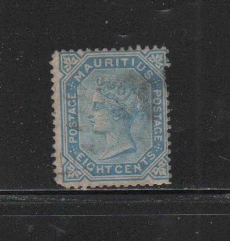 MAURITIUS #61  1880  8c   QUEEN VICTORIA    F-VF  USED