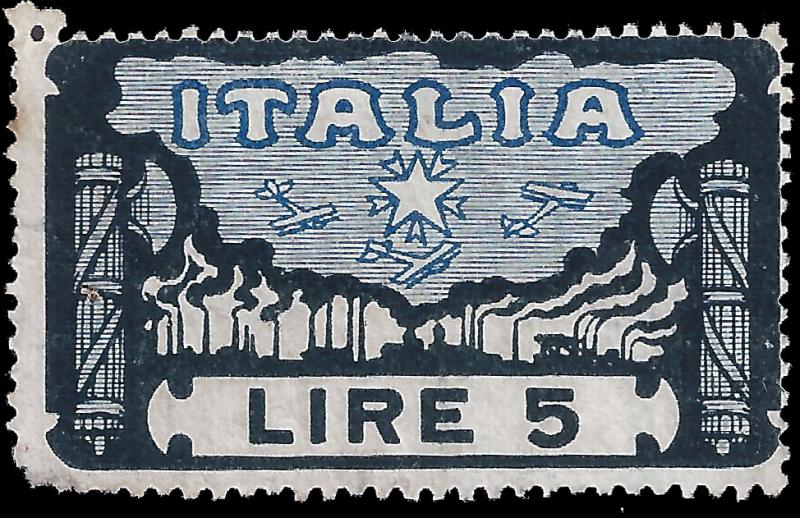 Italy 1923 Sc 164 mh vg 1st anniversary of Fascist rule