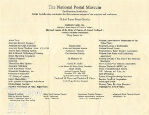 2779/2781 29c NATIONAL POSTAL MUSEUM - Fold out brochure