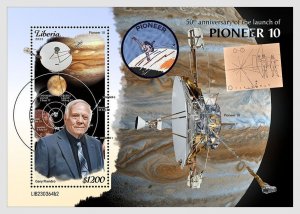LIBERIA 2023 MNH Launch of Pioneer 10 #364b2