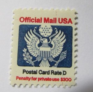 1985 United States SC #O138 Official Mail USA MNH stamp