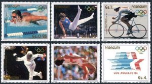 Paraguay MNH 2134A-F Los Angeles Olympics 1984