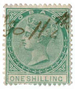 (I.B) Tobago Revenue : Duty Stamp 1/- (1884)