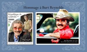 Z08 IMPERF GU18516b GUINEA (Guinee) 2018 Burt Reynolds MNH ** Postfrisch