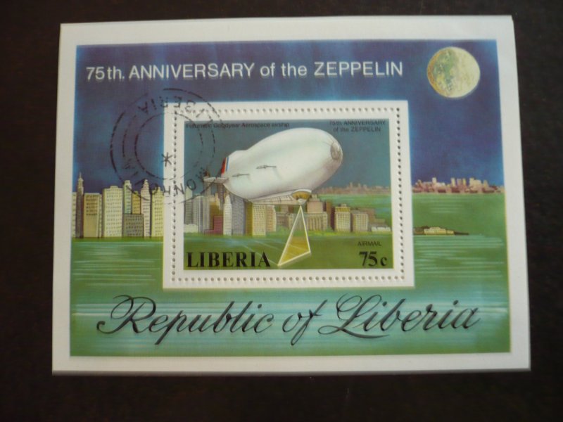 Stamps - Liberia - Scott# C219 - CTO Souvenir Sheet