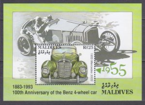 1993 Maldive Islands 2037/B297 Cars - Mercedes 300S 6,00 €