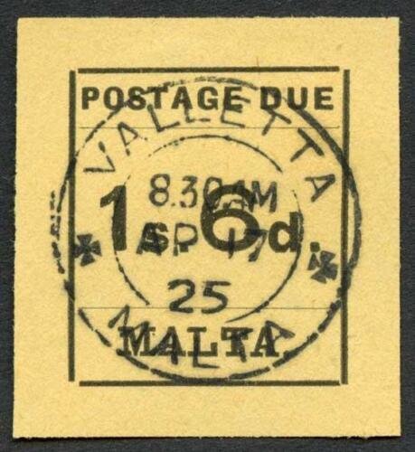 Malta SGD10 1/6 Black/buff CDS used Cat 75 pounds 