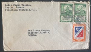 1946 Dominican Republic Cover To Wimborne Canada