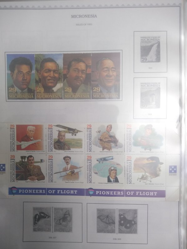 collection in album Micronesia 1984-91 face value $71