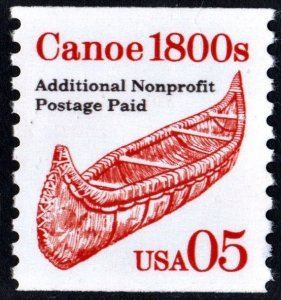 SC#2454 5¢ Canoe Coil Single (1991) MNH