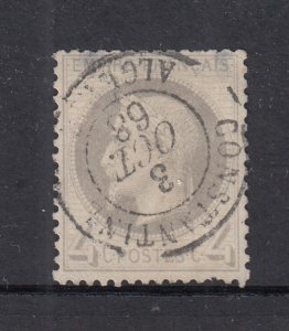 France Algeria Forerunner on France 4c Napoleon, small hinge thins