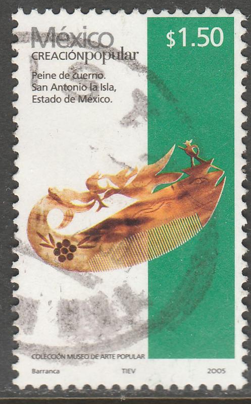 MEXICO 2490, $1.50P HANDCRAFTS 2005 ISSUE. USED. F-VF. (1503)