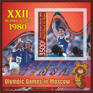 Stamps. Olympic Games 1980 in Moscow  2019 year 6 sheets perforated
