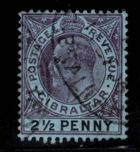 GIBRALTAR  Scott 42 Used KEVII stamp, wmk 2,