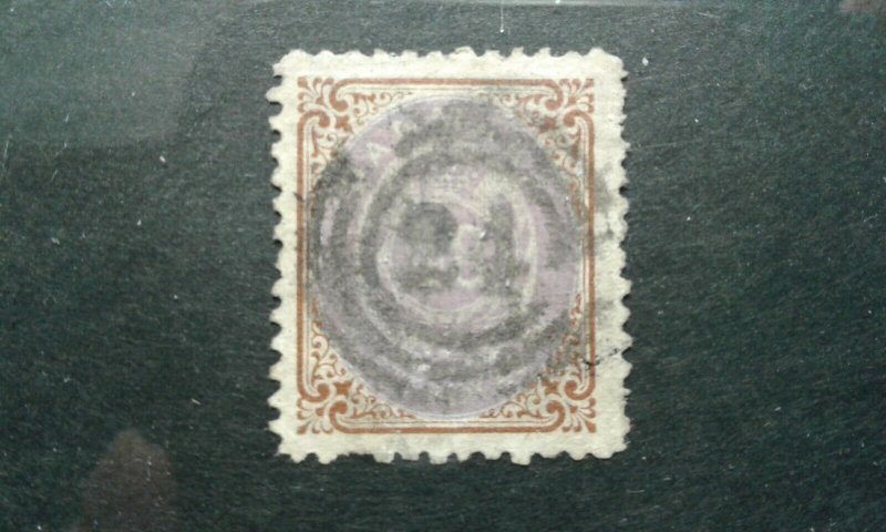 Denmark #24 used pulled perf e201.6196