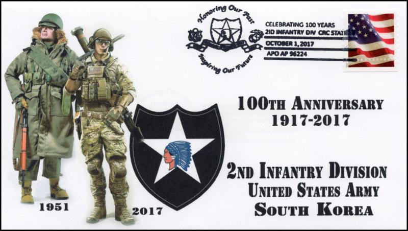 17-351, 2017, 2nd Infantry Div., South Korea,  Pictorial, Event Cover, U.S. Army