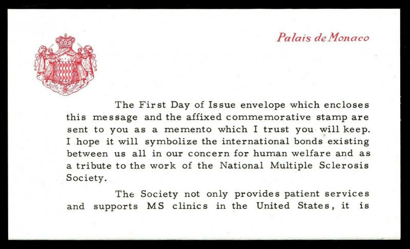 1962 Monaco #506 Publicize National Multiple Sclerosis Society of NY (ESP#5189)