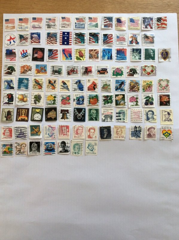 USA 100 stamps - Lot I