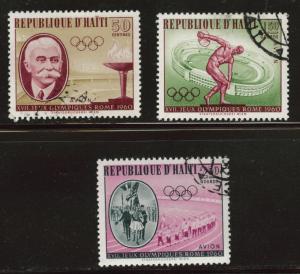 Haiti  Scott C163-165 Used CTO stamp set