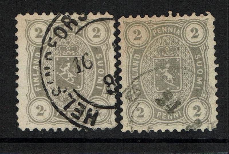 Finland SC# 25, Used, Two cancel varieties - Lot 082017