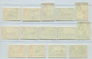 QEII TRISTAN DA CUNHA 1954 SET  SG & SCOTT 14-27 PERFECT MH