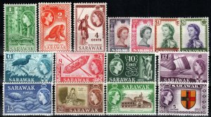 Sarawak #199-211 F-VF Unused CV $112.05 (A717)