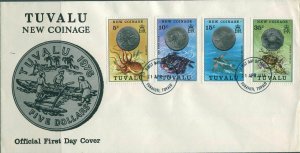 Tuvalu 1976 SG26-29 Coinage set FDC