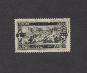 Lebanon 64 - View Of Beirut. Overprint. Used.    #02 LEB64