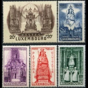 LUXEMBOURG 1945 - Scott# B121-5 Statues Set of 5 LH