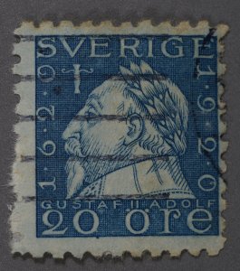 Sweden #166 Used VG/Fine HRM Good Color Perf 10