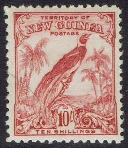 NEW GUINEA 1932 UNDATED BIRD 10/-